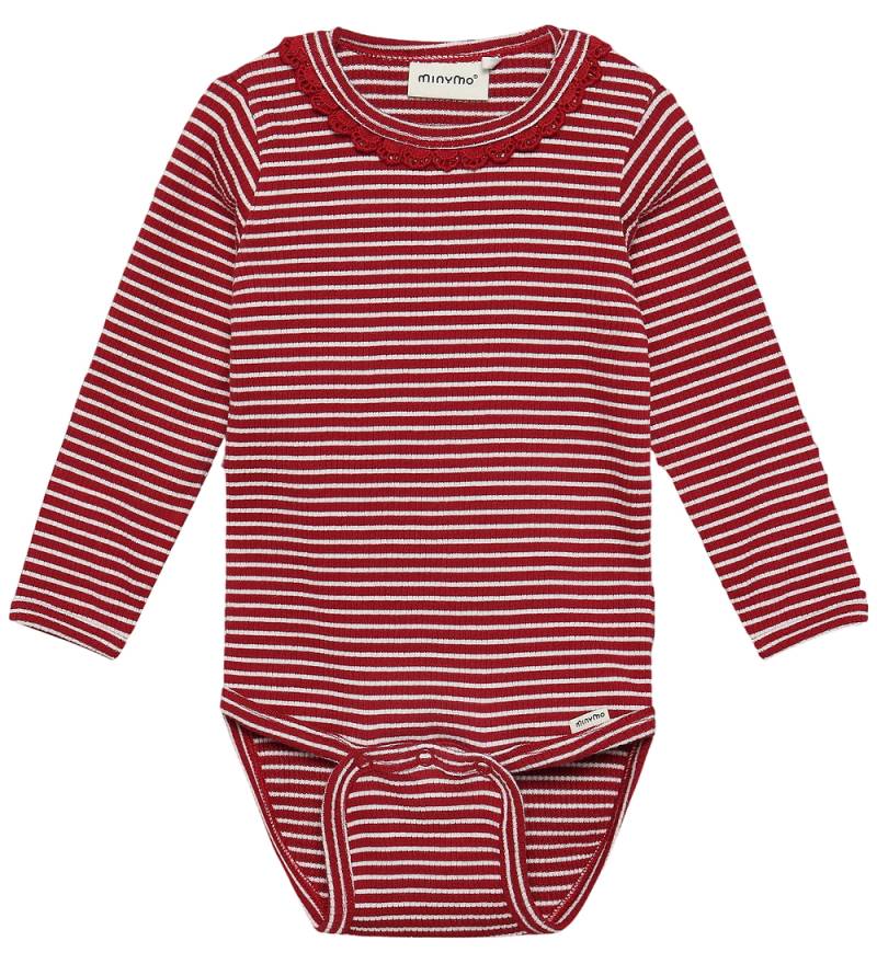 Minymo Body l/ä - Rib - Rio Rot - Minymo - 68 - Body L/Ä von Minymo