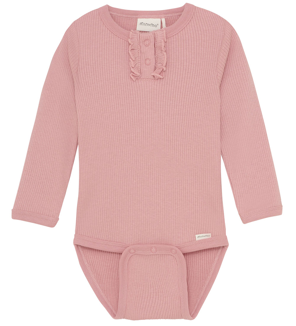 Minymo Body - l/ä - Rib - Rosette - Minymo - 56 - Body L/Ä Minymo Body - l/ä - Rib - Rosette - Minymo - 56 - Body L/Ä von Minymo