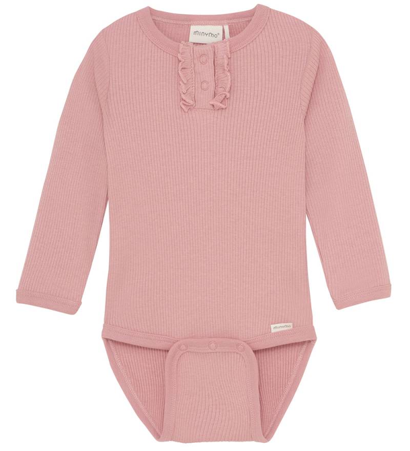 Minymo Body - l/ä - Rib - Rosette - Minymo - 56 - Body L/Ä Minymo Body - l/ä - Rib - Rosette - Minymo - 56 - Body L/Ä von Minymo