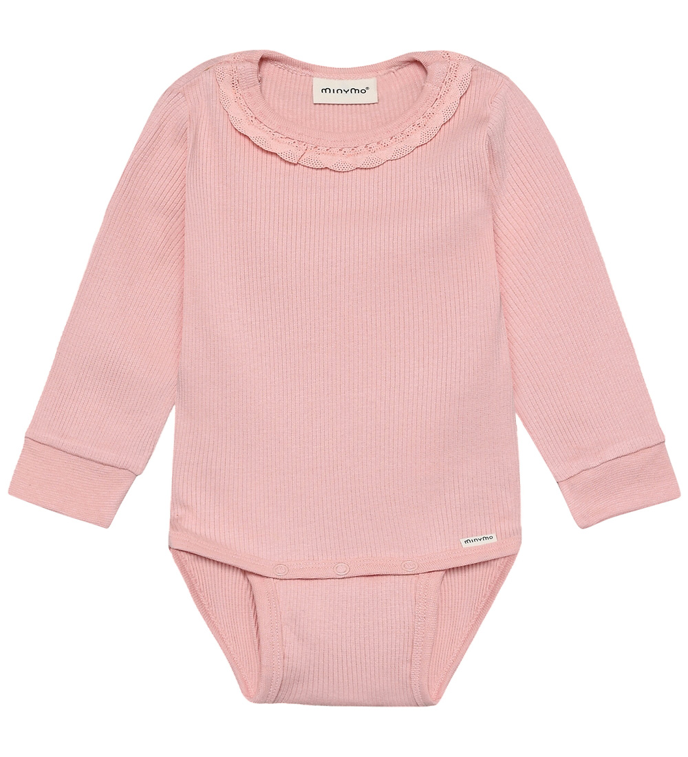 Minymo Body l/ä - Rib - Silber Pink - Minymo - 50 - Body L/Ä Minymo Body l/ä - Rib - Silber Pink - Minymo - 50 - Body L/Ä von Minymo