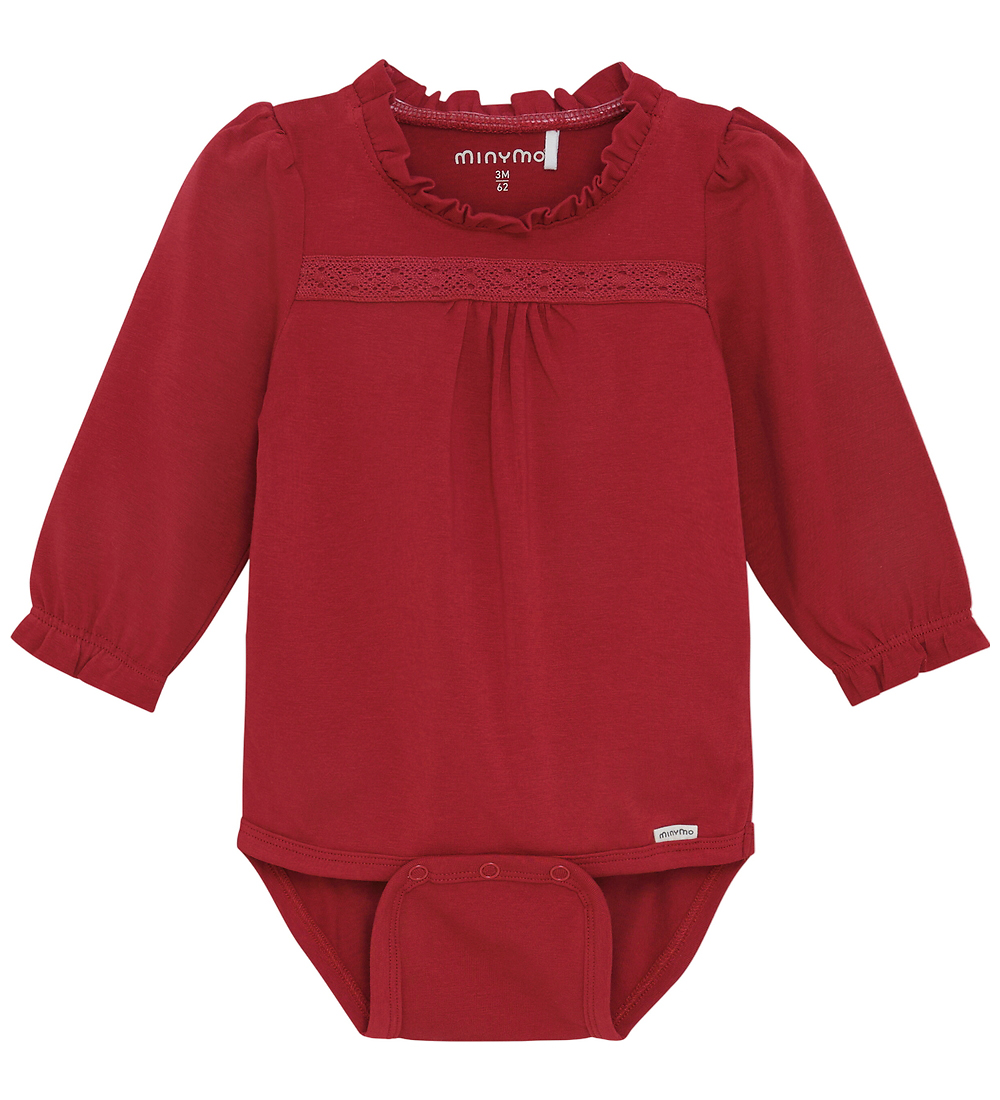 Minymo Body l/ä - Rio Rot - Minymo - 1 Jahr (80) - Body L/Ä von Minymo