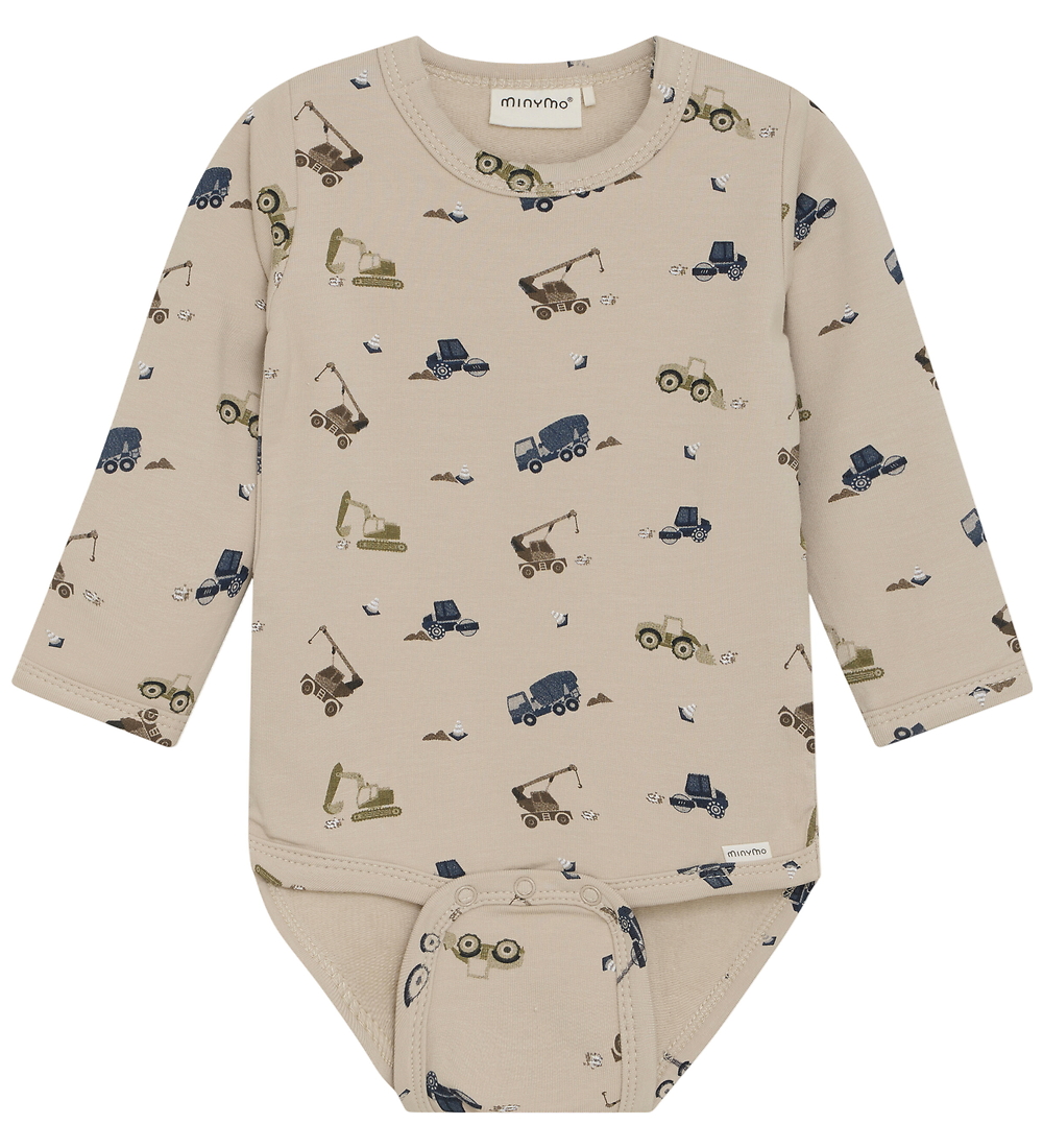 Minymo Body l/ä - Schweiß - Oxford Tan m. Baufahrzeuge - Minymo - 68 - Body L/Ä Minymo Body l/ä - Schweiß - Oxford Tan m. Baufahrzeuge - Minymo - 68 - Body L/Ä von Minymo