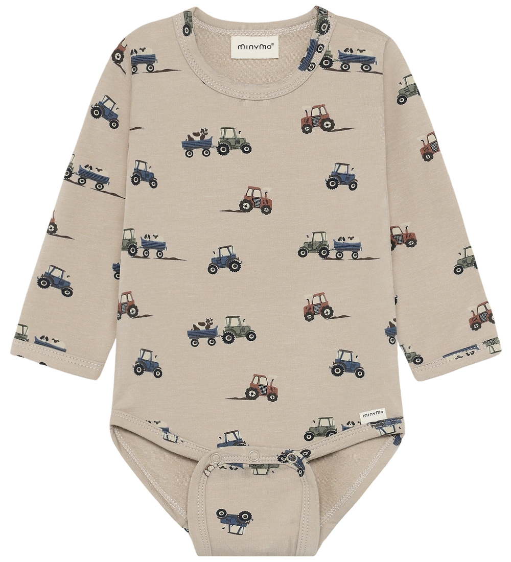 Minymo Body l/ä - Sweat - Federgrau - Minymo - 1½ Jahre (86) - Body L/Ä von Minymo