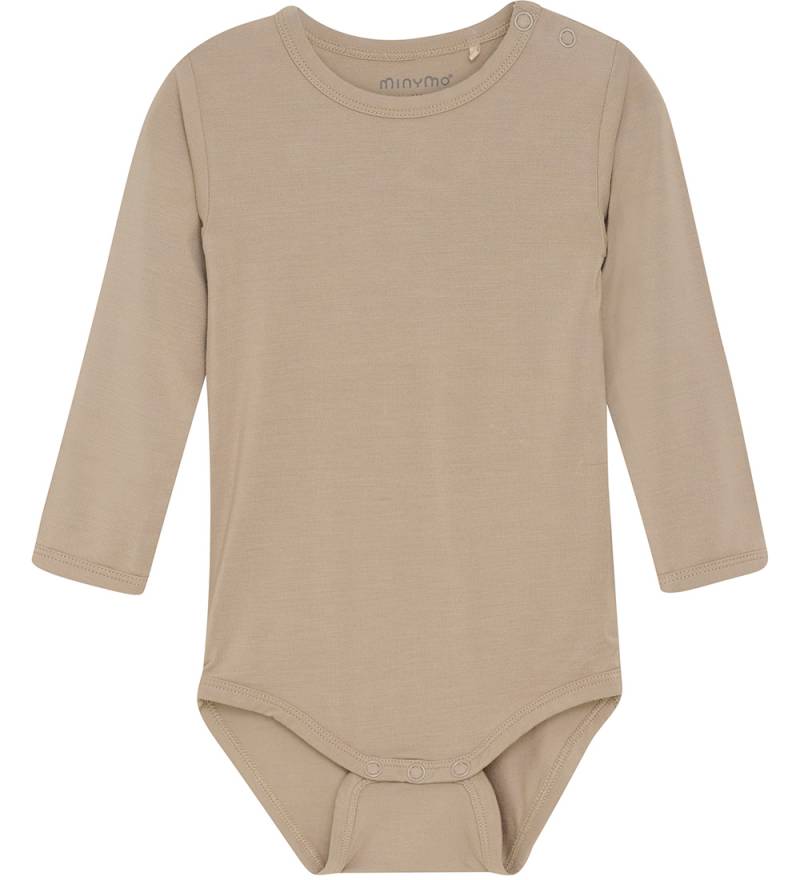Minymo Body l/ä - Viskose - Einfach Taupe - Minymo - 74 - Body L/Ä Minymo Body l/ä - Viskose - Einfach Taupe - Minymo - 74 - Body L/Ä von Minymo