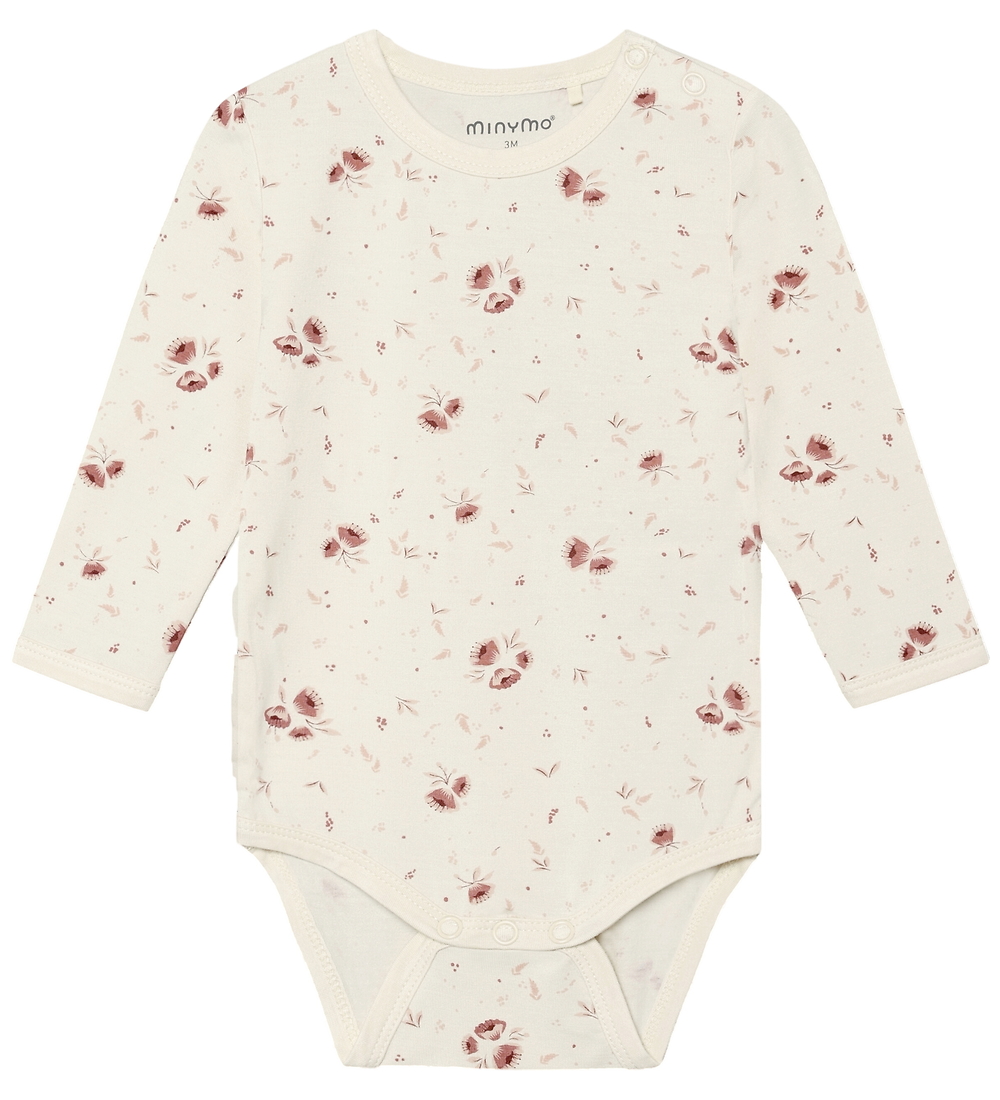 Minymo Body l/ä - Viskose - Peach Peitsche m. Blumen - Minymo - 68 - Body L/Ä Minymo Body l/ä - Viskose - Peach Peitsche m. Blumen - Minymo - 68 - Body L/Ä von Minymo