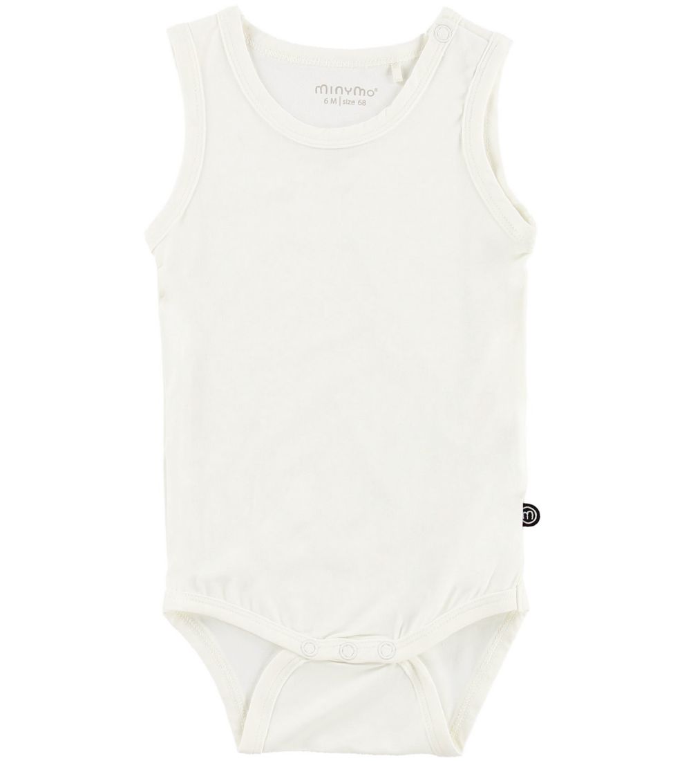 Minymo Body ohne Ärmel - Bambus - Weiß - Minymo - 1 Jahr (80) - Body ärmellos von Minymo