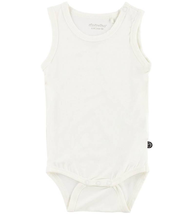 Minymo Body ohne Ärmel - Bambus - Weiß - Minymo - 1 Jahr (80) - Body ärmellos von Minymo