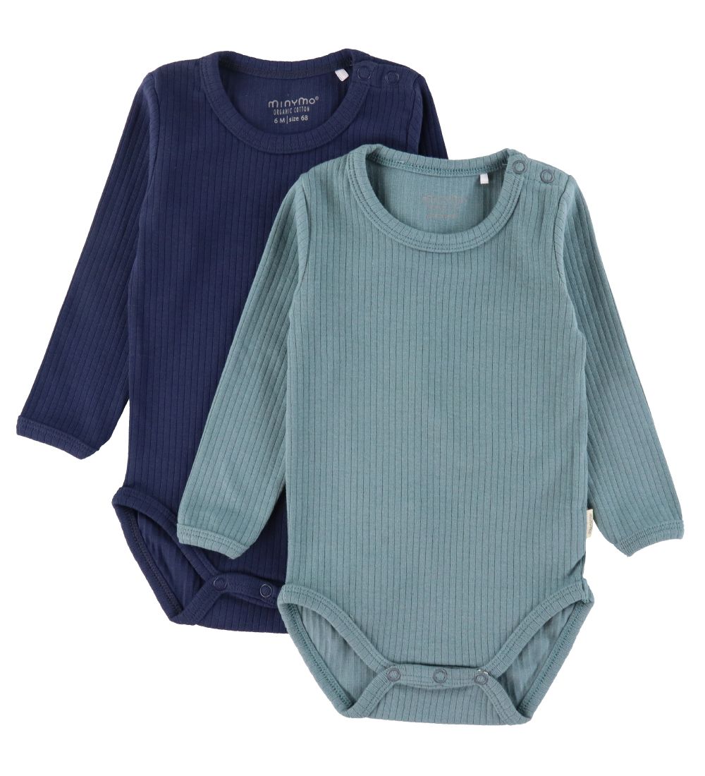 Minymo Bodys l/ä - 2er-Pack - Goblin Blue - Minymo - 74 - Body L/Ä Minymo Bodys l/ä - 2er-Pack - Goblin Blue - Minymo - 74 - Body L/Ä von Minymo