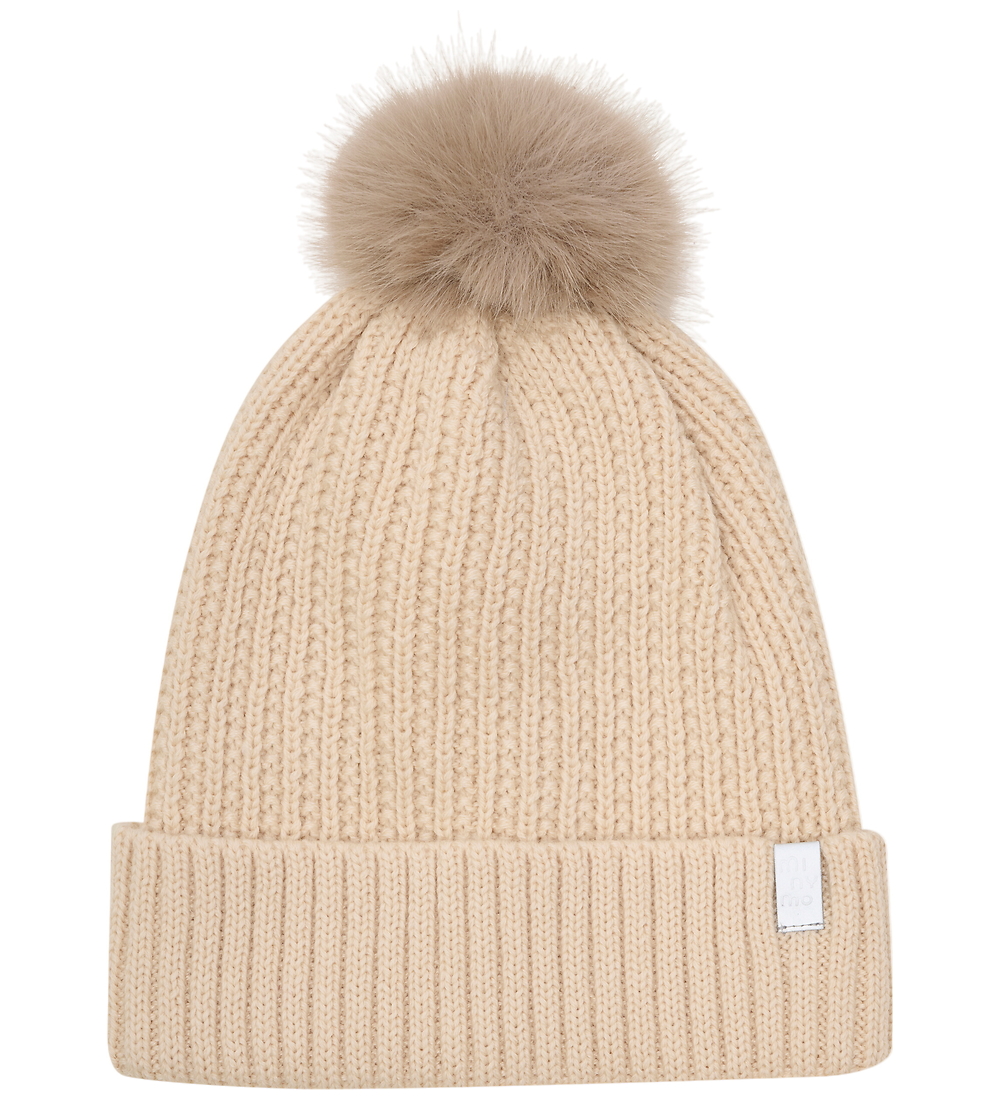 Minymo Mütze m. Fleece - Wolle/Acryl - Sandmuschel m. Bommel - Minymo - 52 cm - Mützen Minymo Mütze m. Fleece - Wolle/Acryl - Sandmuschel m. Bommel - Minymo - 52 cm - Mützen von Minymo