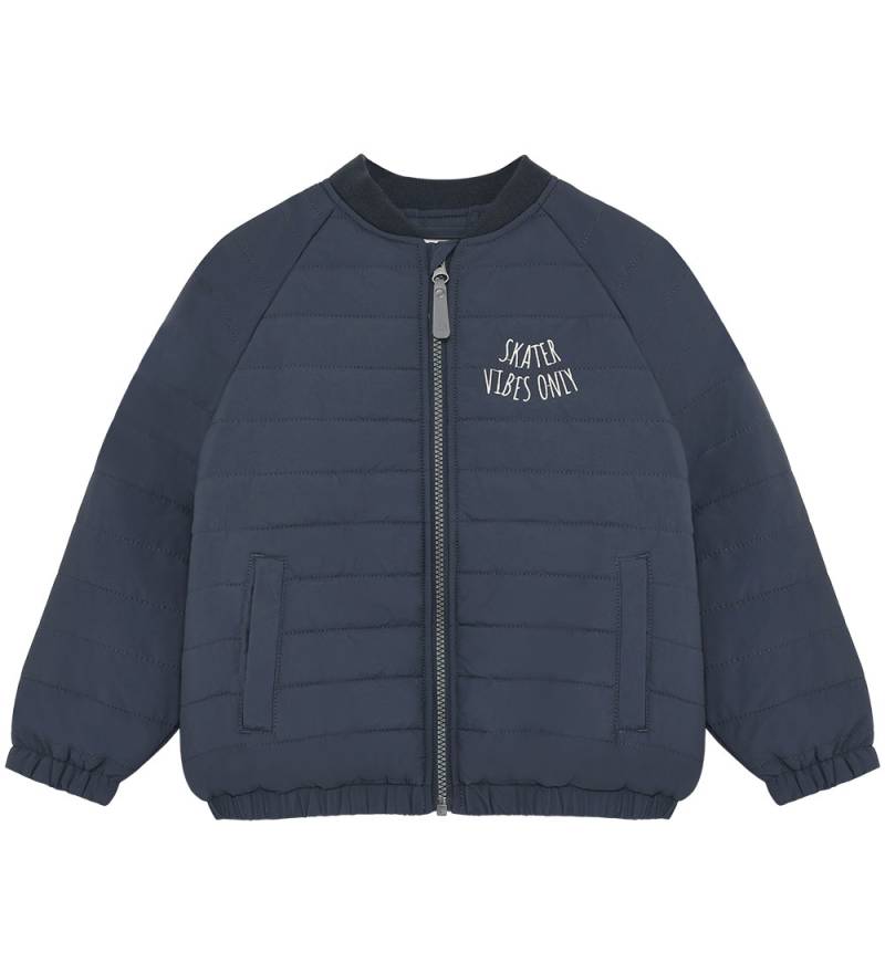 Minymo Steppjacke - Odyssey Gray m. Skateboard - Minymo - 8 Jahre (128) - Daunenjacken von Minymo
