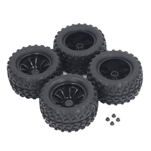 4 Stück 12 mm Hex 1/10 RC Truck Räder und Reifen Axial HSP Redcat Hpi Universal 10 Loch Radnabe RC Radreifen von Miokycl