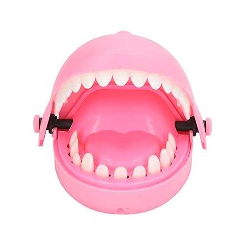Hai-Zahnarzt-Zahnspielzeug, Stressabbauendes Eltern-Kind-Interaktives Hai-Beißfinger-Spiel für Kinder und Freunde (Rosa) von Miokycl