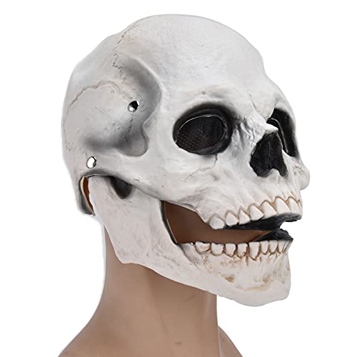 Halloween Totenkopf Maske Ganzkopf Cosplay Party Maske für Weihnachten Ostern Neujahr Festival (Weiß) von Miokycl