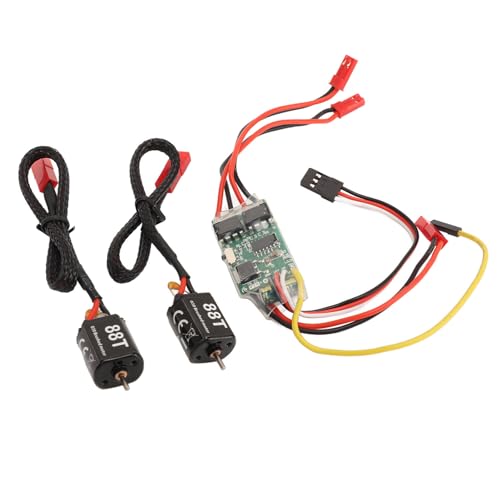 Miokycl 10A Brushed ESC Efficient Dual Way Bidirektional 88T Electric Speed Controller for RC Model Ship Tank von Miokycl