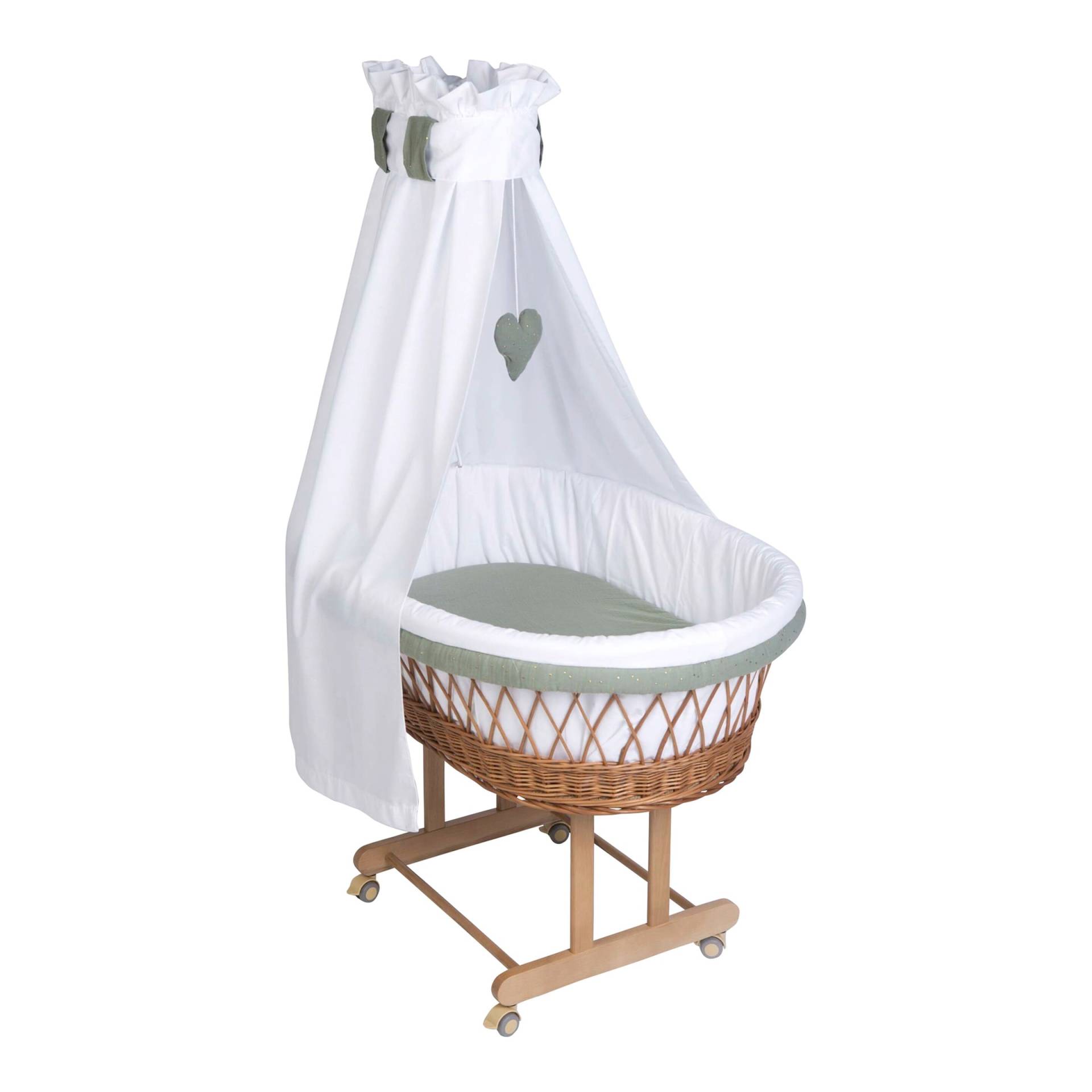 Mionido Stubenwagen Maxi natur Glitzer Musselin Mionido Stubenwagen Maxi natur Glitzer Musselin von Mionido