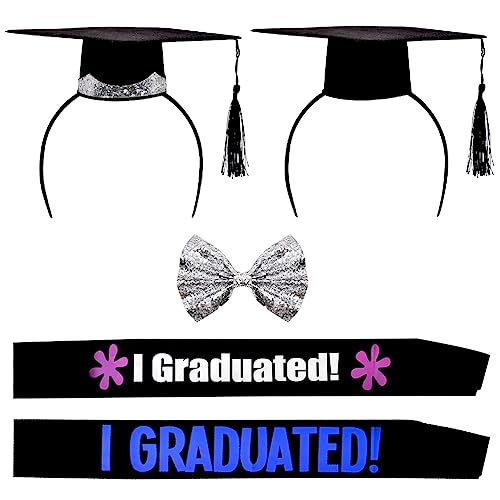 Abschluss Mini-Hut Graduation Hut Studentenhut mit Quaste Unisex Doktorhut Stirnband und Schärpe Graduierung für Graduierung Dekoration Studierende für Abschlussfeiern vom Universität Hochschule Abschluss Mini-Hut Graduation Hut Studentenhut mit Quaste Unisex Doktorhut Stirnband und Schärpe Graduierung für Graduierung Dekoration Studierende für Abschlussfeiern vom Universität Hochschule von Miotlsy