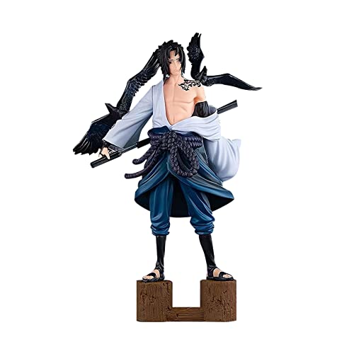 Anime Sasuke Figur,Sasuke Figur Modell PVC Spielzeug Puppen Ornamente Kollektion Heimdekoration,Anime Party Geschenke Geburtstag Party Figur Für Kinder,Raven Curse Seal Sasuke Figur,27CM von Miotlsy