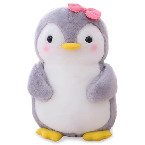 Miotlsy Süße Spielzeuge Pinguin Plüschtiere, Pinguin Plüschtiere, Plüschtier Pinguine, Babygeschenke Für Jungen Und Mädchen, Umarmen Und Spielen, Klobige Pinguin Plüschmädchen (25 cm) von Miotlsy