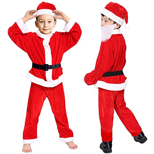 Miotlsy Weihnachtsmann Kostüme Weihnachtsmann Anzug Kostüm OutfitKinderkostüm Baby Weihnachtsmann, Oberteil, Hose, Mütze, Weihnachten, Karneval. von Miotlsy