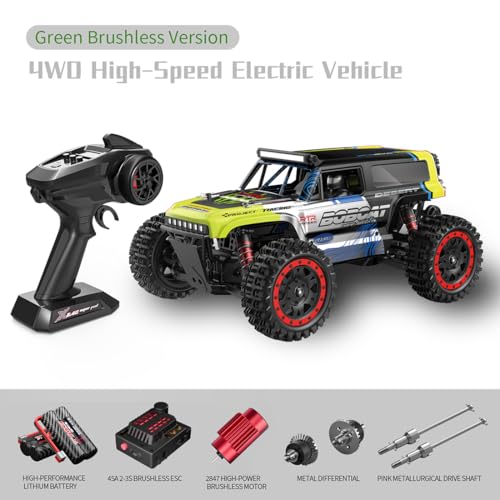 Mious 1/16 S912PRO 4WD Schneller Off-Road-LKW-Auto, 2.4G 36KM/H Bürstenloses Felskltterauto mit Farb LED, elektrischer Crawler RTR für Teenager und Erwachsene Mious 1/16 S912PRO 4WD Schneller Off-Road-LKW-Auto, 2.4G 36KM/H Bürstenloses Felskltterauto mit Farb LED, elektrischer Crawler RTR für Teenager und Erwachsene von Mious
