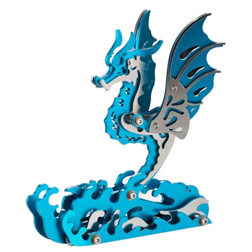 Mious 3D Metall Mechanisches Seepferdchen Puzzle Modellbausatz, DIY Modellbausätze für Erwachsene zum Bauen, Kreatives Zusammenbau-Spielzeug, Urlaubs-Geburtstagsgeschenk von Mious