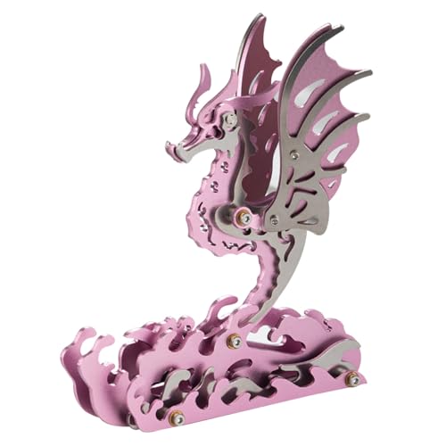 Mious 3D Metall Mechanisches Seepferdchen Puzzle Modellbausatz, DIY Modellbausätze für Erwachsene zum Bauen, Kreatives Zusammenbau-Spielzeug, Urlaubs-Geburtstagsgeschenk von Mious