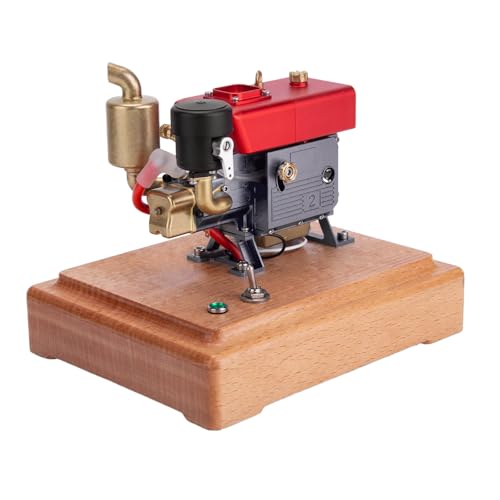 Mious Metall-Motorenset für Erwachsene, Mini-Einzylinder-Viertakt-Motormodell, kreatives wissenschaftliches Experimentierspielzeug, Geschenk (funktioniert) von Mious