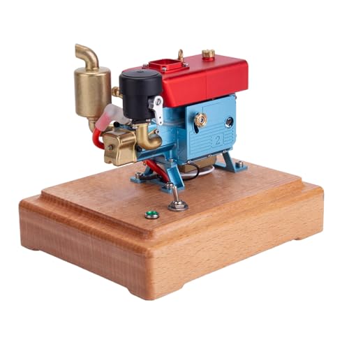 Mious Metall-Motorenset für Erwachsene, Mini-Einzylinder-Viertakt-Motormodell, kreatives wissenschaftliches Experimentierspielzeug, Geschenk (funktioniert) von Mious