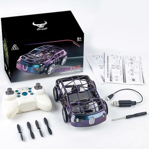 Mious SG900PRO 2-in-1 RC Fliegendes Auto, das fliegen kann, Luft-Boden Dual-Mode RC Auto mit intelligenten bunten LED-Lichtern (Zwei Batterien) von Mious