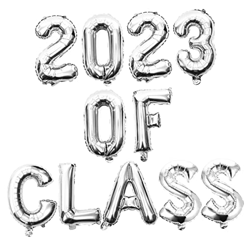 Mipcase 1 Satz 2023 Ballonanzug Absolventen Abschlussballons dekorative raumluftballons klein Partyschmuck Abschlussballondekor Abschluss Folienballon Aluminiumfolie Silver Mipcase 1 Satz 2023 Ballonanzug Absolventen Abschlussballons dekorative raumluftballons klein Partyschmuck Abschlussballondekor Abschluss Folienballon Aluminiumfolie Silver von Mipcase