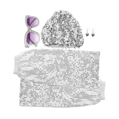 Mipcase 1 Satz Hip-Hop-Kleidung glitzernde Disco-Ohrringe Discokugel-Schmuck für Damen ausgefallene Accessoires Disco-Kugel-Schmuck Silvester-Accessoires für Damen Plastik Silber Mipcase 1 Satz Hip-Hop-Kleidung glitzernde Disco-Ohrringe Discokugel-Schmuck für Damen ausgefallene Accessoires Disco-Kugel-Schmuck Silvester-Accessoires für Damen Plastik Silber von Mipcase