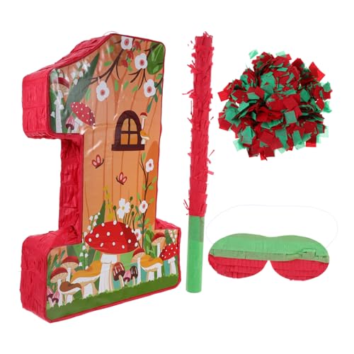 Mipcase 1 Satz Pilzpinata Gastgeschenke Für Pilze Pinata Für Kinderparty Pinatas Für Geburtstagsfeier Halloween-party-pinata Hawaiianische Piñata Neujahrs-piñata Gefüllte Piñata Papier von Mipcase
