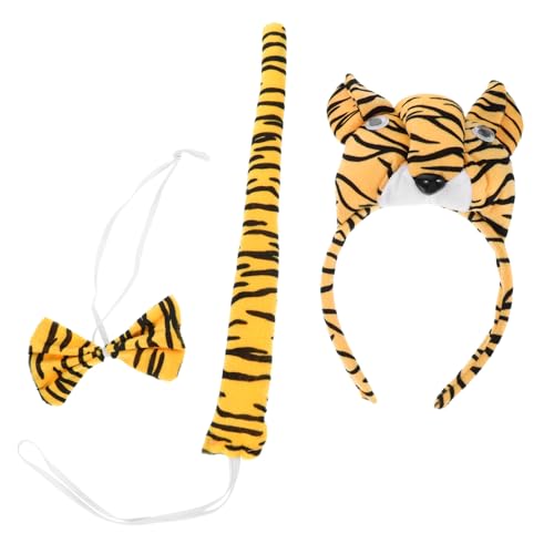 Mipcase 1 Set Tiger Kleid Requisiten Geburtstagsthema Party Zubehör Halloween Tigerschwanz Ohren Stirnband Tiger Cosplay Bühnenauftritt Tierohr Stirnband Tiger Kostüm Mipcase 1 Set Tiger Kleid Requisiten Geburtstagsthema Party Zubehör Halloween Tigerschwanz Ohren Stirnband Tiger Cosplay Bühnenauftritt Tierohr Stirnband Tiger Kostüm von Mipcase