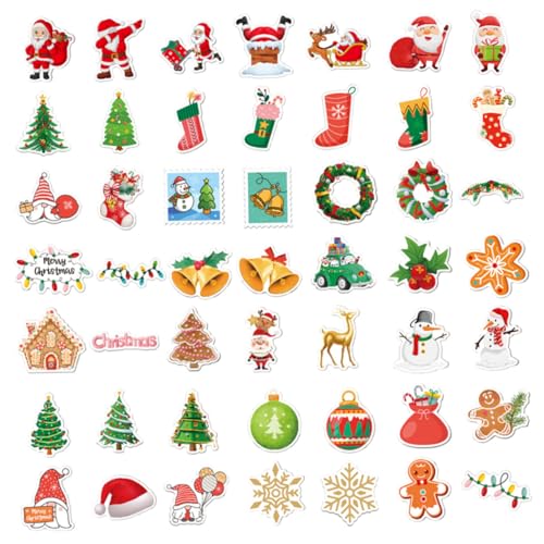 Mipcase 100 Stück Teiliges Weihnachtsaufkleber mit Niedlichen Xmas Motiven Selbstklebende Sticker für Laptop Koffer Wasserflasche Vielseitig Verwendbare Weihnachtsdeko Mipcase 100 Stück Teiliges Weihnachtsaufkleber mit Niedlichen Xmas Motiven Selbstklebende Sticker für Laptop Koffer Wasserflasche Vielseitig Verwendbare Weihnachtsdeko von Mipcase