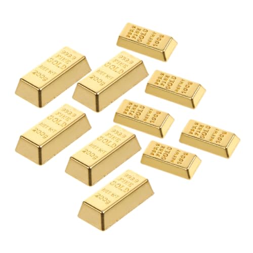 Mipcase 10stücke Miniatur Modell Realistische Dekoration Für Puppenhäuser Fotografie Simulierte Goldene Ziegel Für Kreative Projekte Und Partys Mipcase 10stücke Miniatur Modell Realistische Dekoration Für Puppenhäuser Fotografie Simulierte Goldene Ziegel Für Kreative Projekte Und Partys von Mipcase