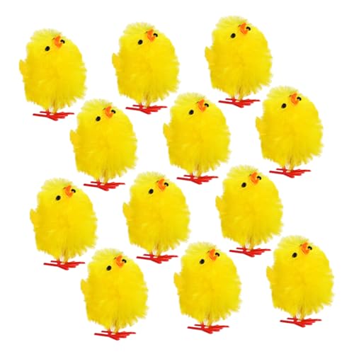 Mipcase 12pcs Chenille Osterküken Miniaturküken Figuren Osterfeier Liefert Tisch Herzstück Für Ostereiendfüller Kuchen -Topper Mipcase 12pcs Chenille Osterküken Miniaturküken Figuren Osterfeier Liefert Tisch Herzstück Für Ostereiendfüller Kuchen -Topper von Mipcase