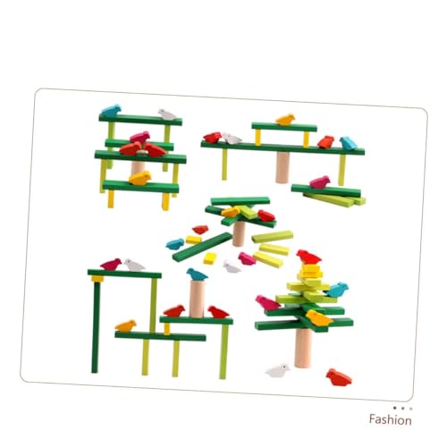 Mipcase 1satz Holz Spielzeug Balance Für Junge Mädchen Stapelspielzeug Für Jahre Fördert Feinmotorik Und Sicheres Und Langlebiges Material von Mipcase