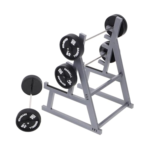 Mipcase 1Satz Fitness Puppenhaus Langhantel Halter Rack mit Hanteln Schreibtisch Stifthalter und Dekoration für Fitness Enthusiasten Kompaktes Zubehör Mipcase 1Satz Fitness Puppenhaus Langhantel Halter Rack mit Hanteln Schreibtisch Stifthalter und Dekoration für Fitness Enthusiasten Kompaktes Zubehör von Mipcase
