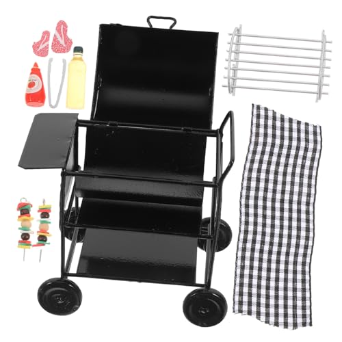 Mipcase 1Satz Grillset für Puppenhaus Robust und Langlebig für Realistische Küchendekoration Perfektes Zubehör für Mini Häuser und Kreatives von Mipcase