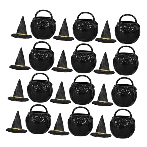 Mipcase 1Satz Hexenhut und Kessel Teiliges Halloween für Puppenhäuser Mini Hexenhüte und Mini Kessel für Gruselige Festlichkeiten und Kreative Mipcase 1Satz Hexenhut und Kessel Teiliges Halloween für Puppenhäuser Mini Hexenhüte und Mini Kessel für Gruselige Festlichkeiten und Kreative von Mipcase