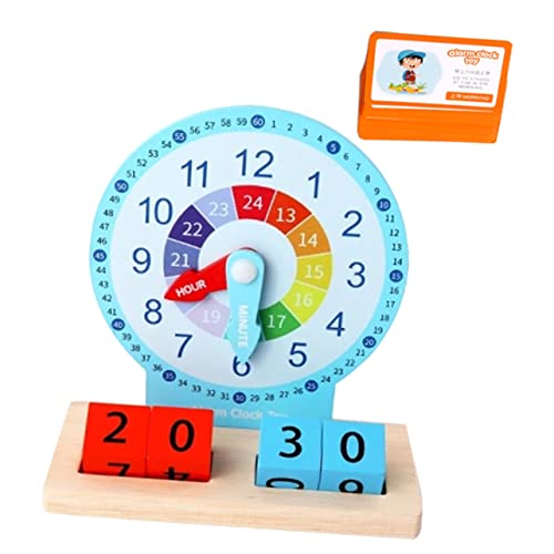 Mipcase 1Satz Holzkaktus Uhrenspielzeug für Pädagogisches Lernspielzeug Farben Holz Uhr für Frühe Bildung für Jungen Farberkennung Mipcase 1Satz Holzkaktus Uhrenspielzeug für Pädagogisches Lernspielzeug Farben Holz Uhr für Frühe Bildung für Jungen Farberkennung von Mipcase