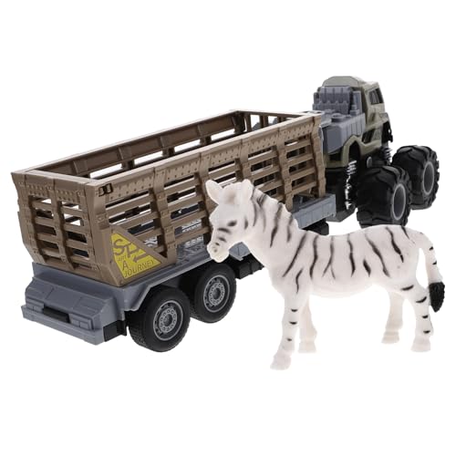 Mipcase 1Satz Inertial mit Tieranhänger Realistisches LKW Modell für Fördert über Tiere und Fahrzeuge Ansprechendes Design Hintere Tür Öffnet Sich für Kreative Mipcase 1Satz Inertial mit Tieranhänger Realistisches LKW Modell für Fördert über Tiere und Fahrzeuge Ansprechendes Design Hintere Tür Öffnet Sich für Kreative von Mipcase