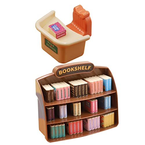 Mipcase 1Satz Puppenhaus Möbel Dekoratives Bücherregal aus Hochwertigem für Puppenzubehör DIY Miniaturlebenszenen und Kreative Spielideen von Mipcase