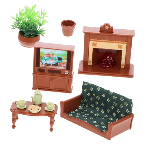 Mipcase 1Satz Puppenhaus Möbel Niedliches Wohnzimmer Zubehör für Puppenhäuser Hochwertige Ornamente Dekorative Einrichtung für Kreatives und Mikroszenen Dekoration von Mipcase