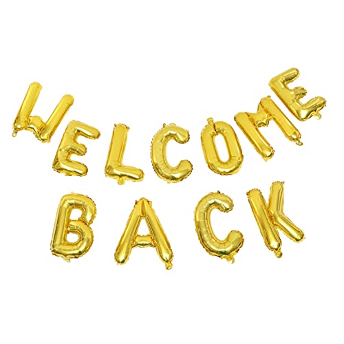 Mipcase 1Satz Willkommen Zurück Ballon Folienballon für Schul und Bürofeiern Klassenzimmerdekoration Goldene Welcome Back Buchstabenballons für Festliche Anlässe Mipcase 1Satz Willkommen Zurück Ballon Folienballon für Schul und Bürofeiern Klassenzimmerdekoration Goldene Welcome Back Buchstabenballons für Festliche Anlässe von Mipcase
