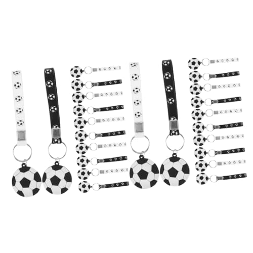 Mipcase 2 Sätze Fußball Schlüsselanhänger Mädchen Fußball Junge Geburtstags Schlüsselanhänger Echter Sportball Cartoon Blauer Sportball Schlüsselanhänger Anhänger 12 Stück * 2 von Mipcase