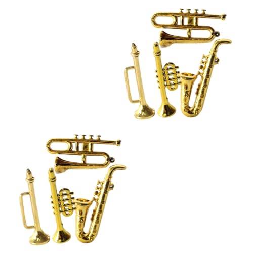 Mipcase 2 Sätze Mini-Saxophon Winzig Puppenhaus Miniaturzubehör Dekorationen Miniaturen Entzückendes Mini-Instrument Instrumentenmodell Plastik Golden 4 Stücke * 2 Mipcase 2 Sätze Mini-Saxophon Winzig Puppenhaus Miniaturzubehör Dekorationen Miniaturen Entzückendes Mini-Instrument Instrumentenmodell Plastik Golden 4 Stücke * 2 von Mipcase