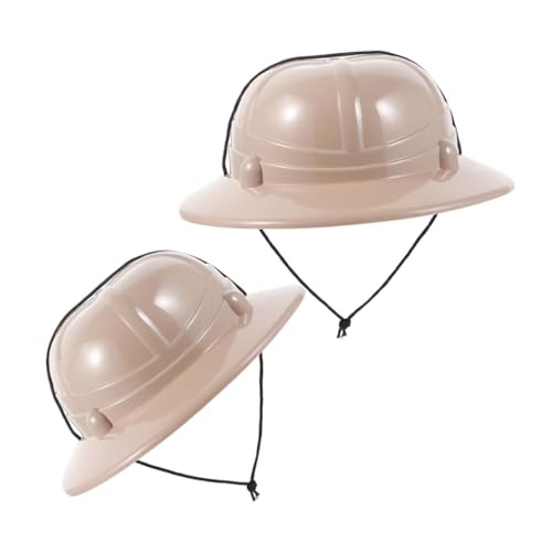 Mipcase 2 Stück Abenteuerhut camping zubehör Entdecker Cosplay Hüte Entdecker haben Männer Simulation Explorers cap dekorative Entdeckerhüte Partyzubehör Plastik Beige Mipcase 2 Stück Abenteuerhut camping zubehör Entdecker Cosplay Hüte Entdecker haben Männer Simulation Explorers cap dekorative Entdeckerhüte Partyzubehör Plastik Beige von Mipcase