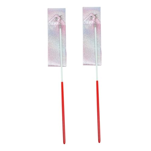 Mipcase 2 Stück Blinkendes Sternband Gymnastikband Buntes Band Ribbon -Streamer Party Bänder Turnsachen Ribbon Dancer Zauberstab Rosa Schleife Regenbogen Funkeln Polyester Mipcase 2 Stück Blinkendes Sternband Gymnastikband Buntes Band Ribbon -Streamer Party Bänder Turnsachen Ribbon Dancer Zauberstab Rosa Schleife Regenbogen Funkeln Polyester von Mipcase