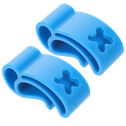 Mipcase 2 Stück Clip Compact Flying Disc Clamp Disc Carrier Disc Hook Holder Outdoor Flying Disc Clamps Flying Disc Holder Stahlscheibenhalter Clip Für Disc Sports Disc Clip Abs Blau von Mipcase